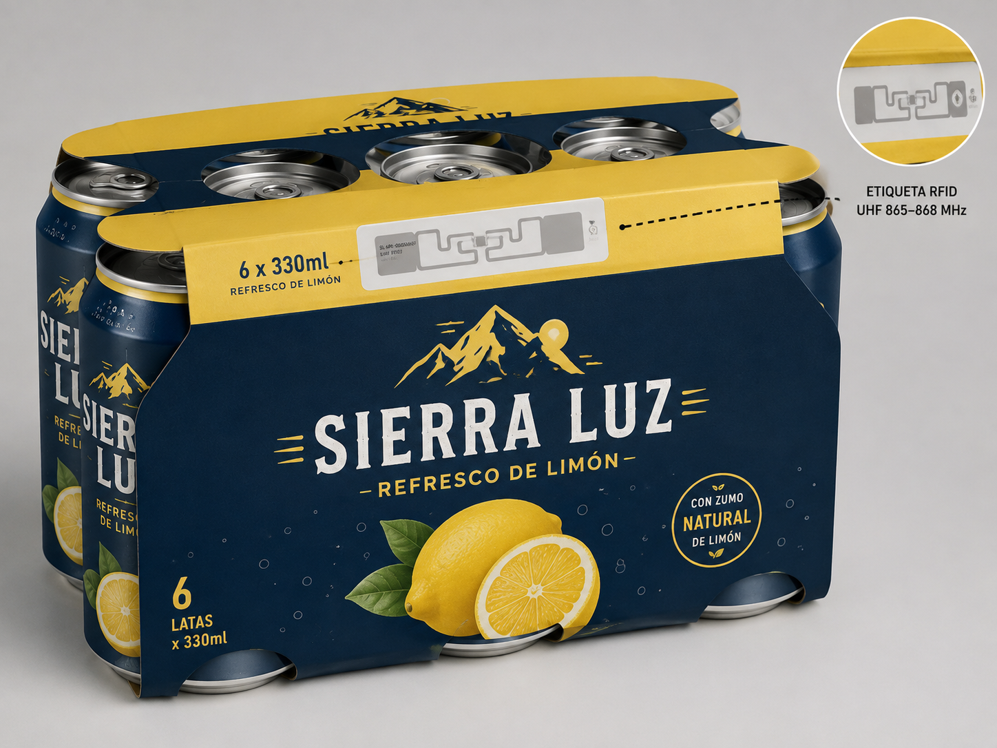Producto de gran consumo preparado para detección
